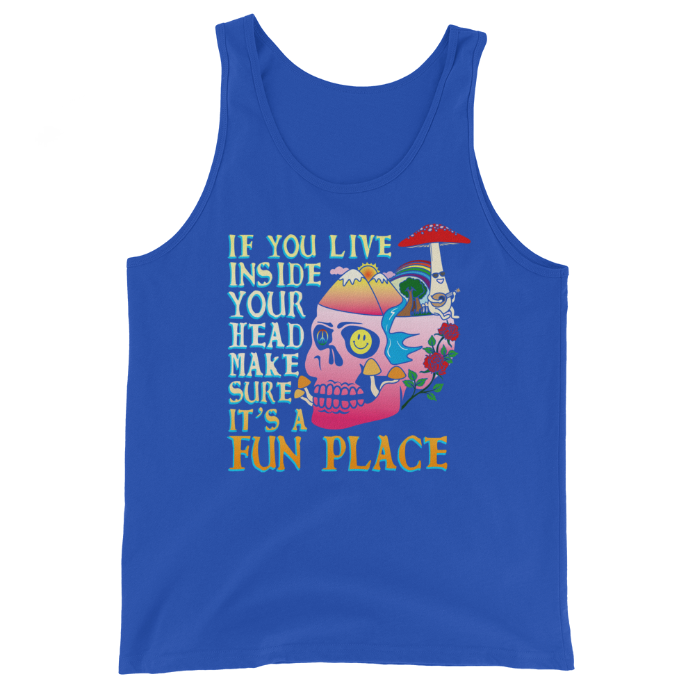 If You Live Inside Your Head Graphic Tank Top