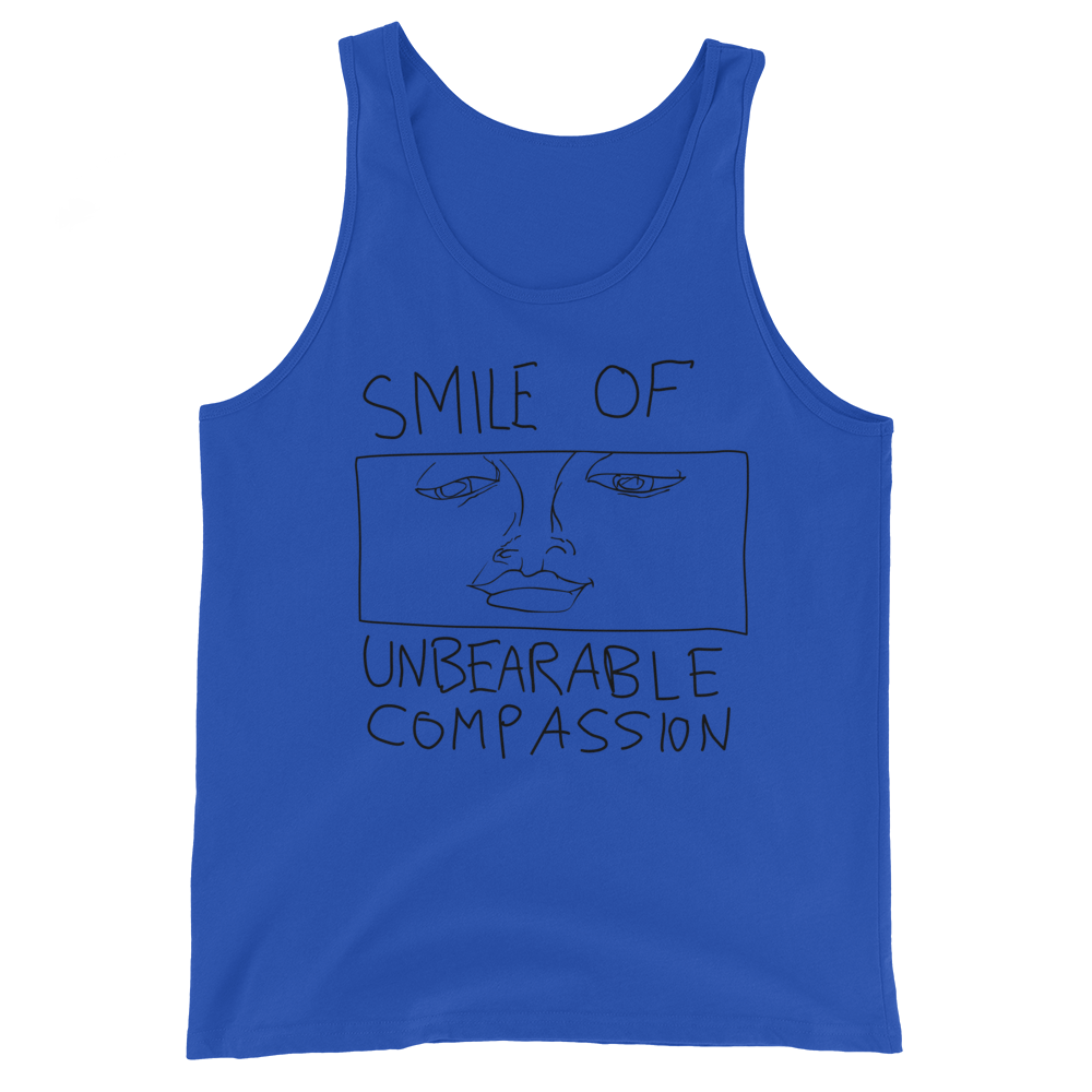 Smile Of Unbearable Compassion Doodle Graphic Tank Top