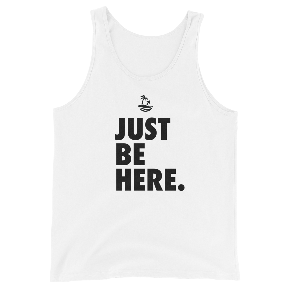 Just Be Here Graphic Tank Top