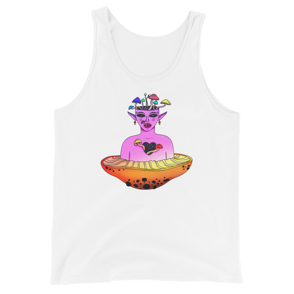 Mushroom Elf Graphic Tank Top