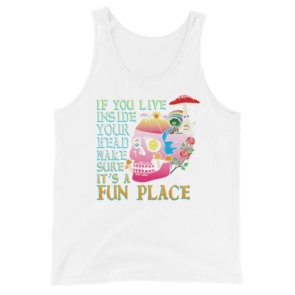 If You Live Inside Your Head Graphic Tank Top