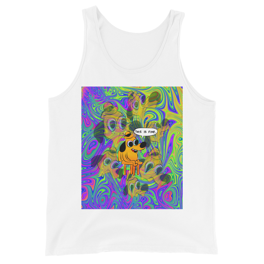 This Is Fine  Graphic Tank Top