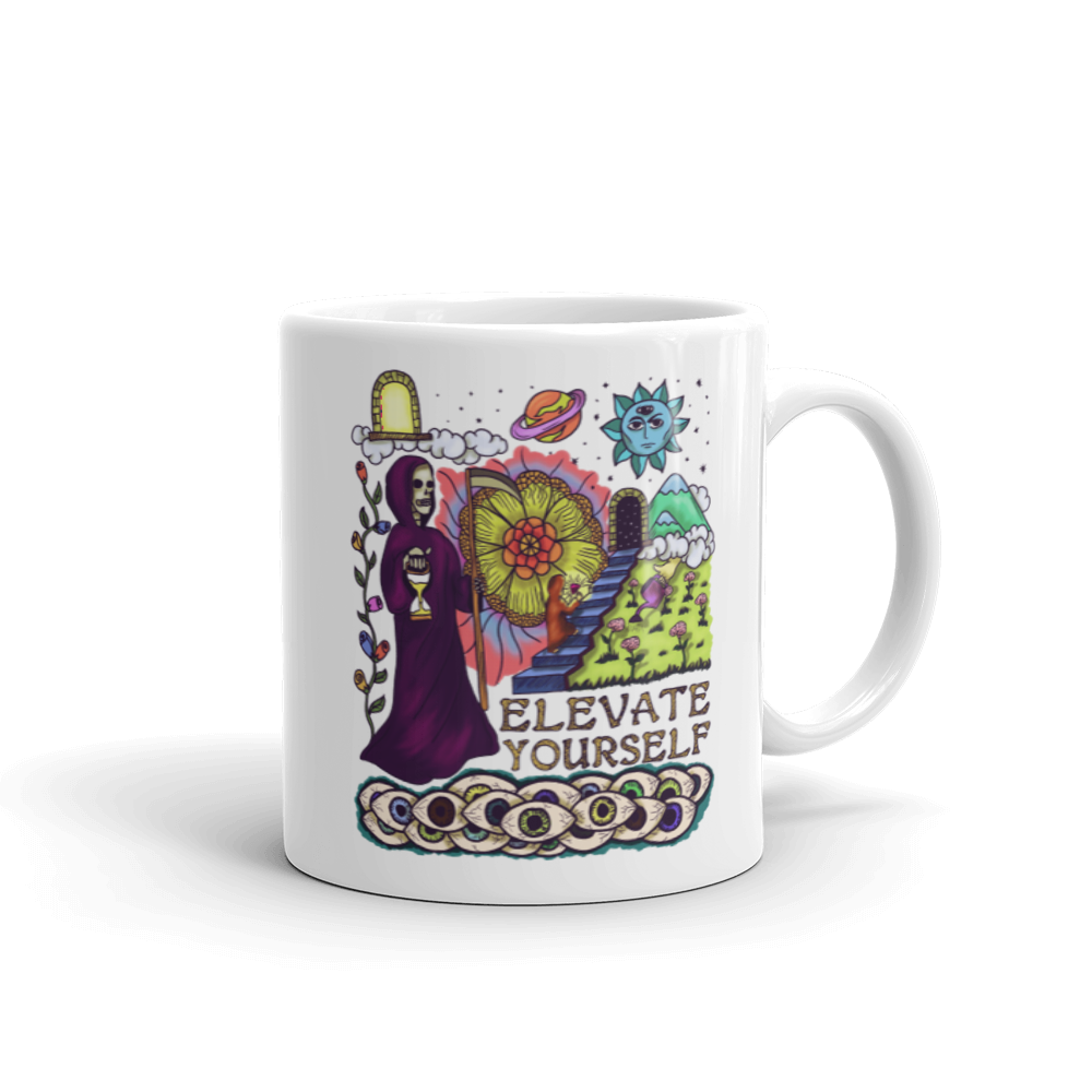 Creative and unique custom-made mugs designed by Shroom Beach perfect for your special occasion or everyday moments in your life.