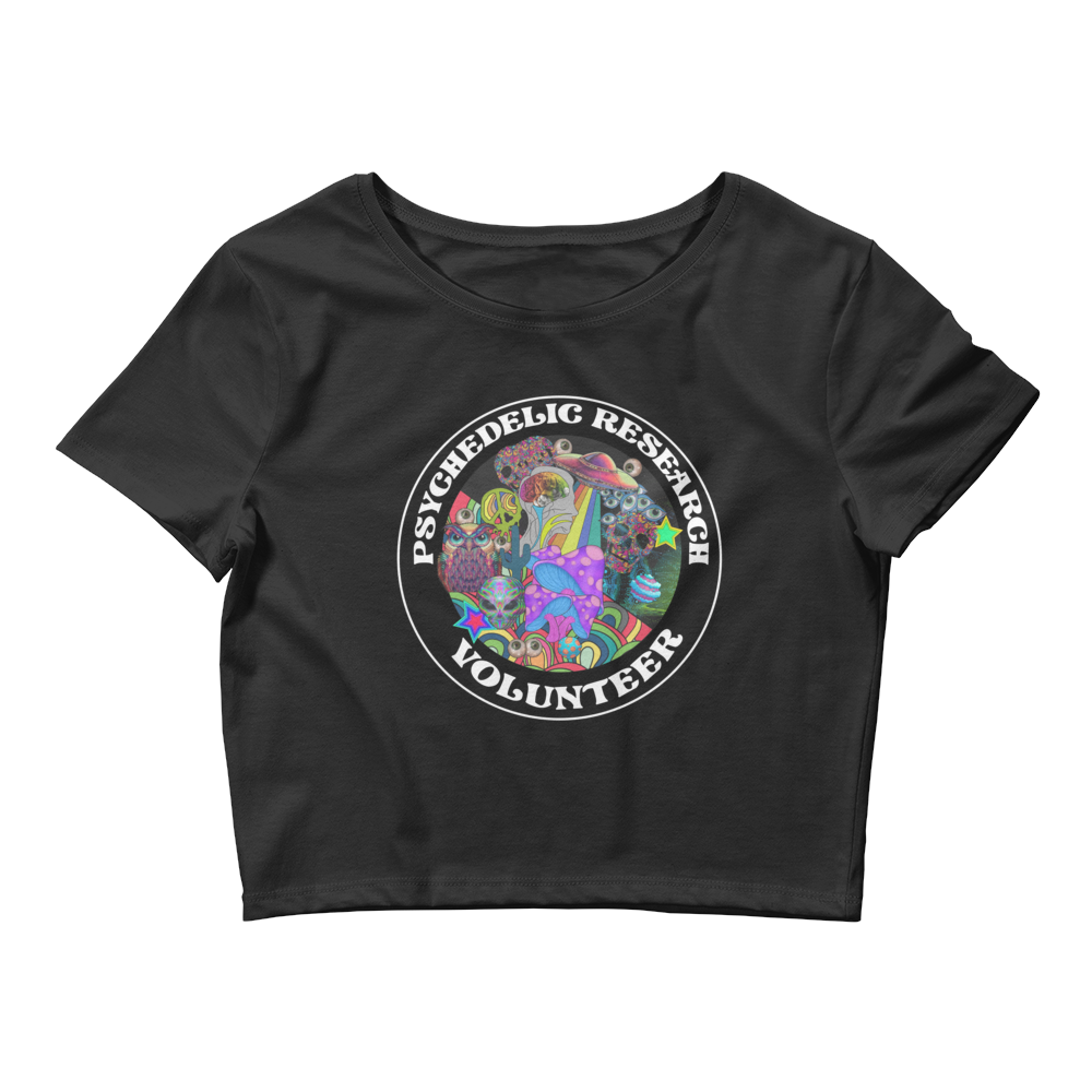 Research Volunteer Graphic Crop Tee