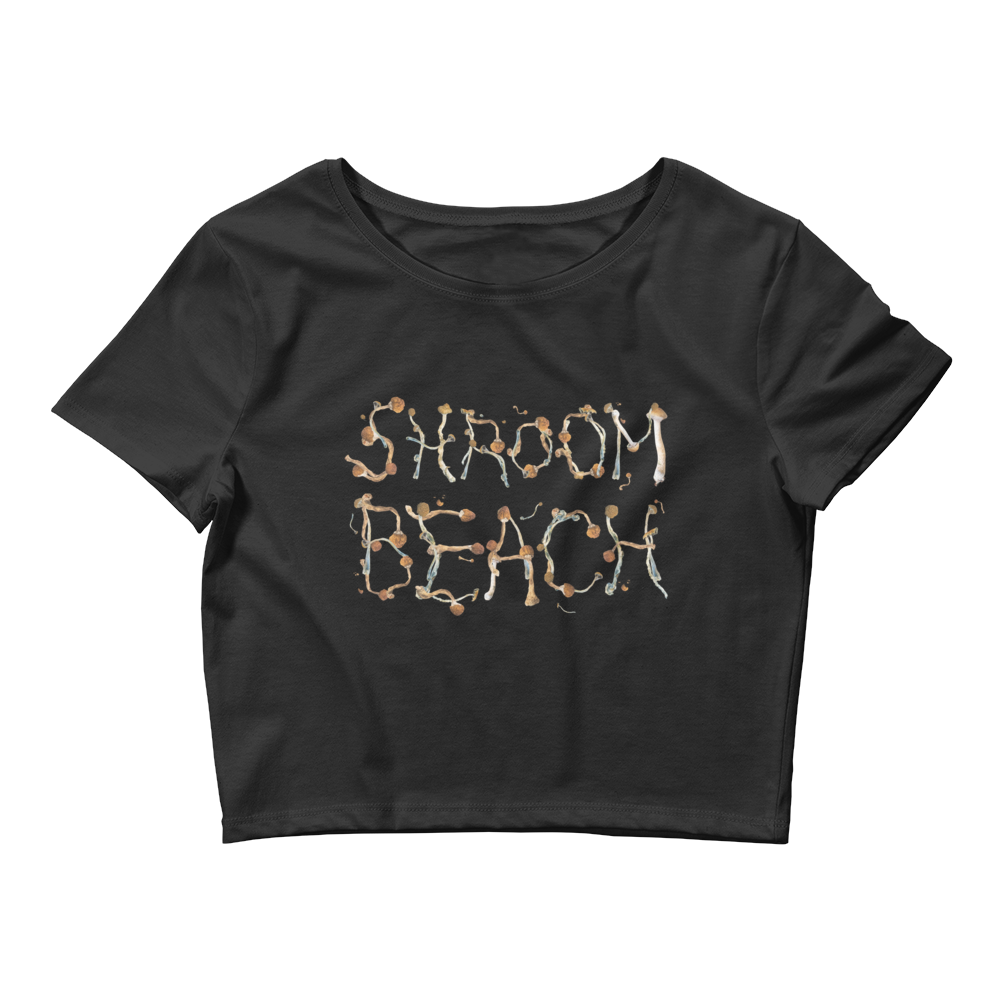 Shroom Beach Psi~ Graphic Crop Tee