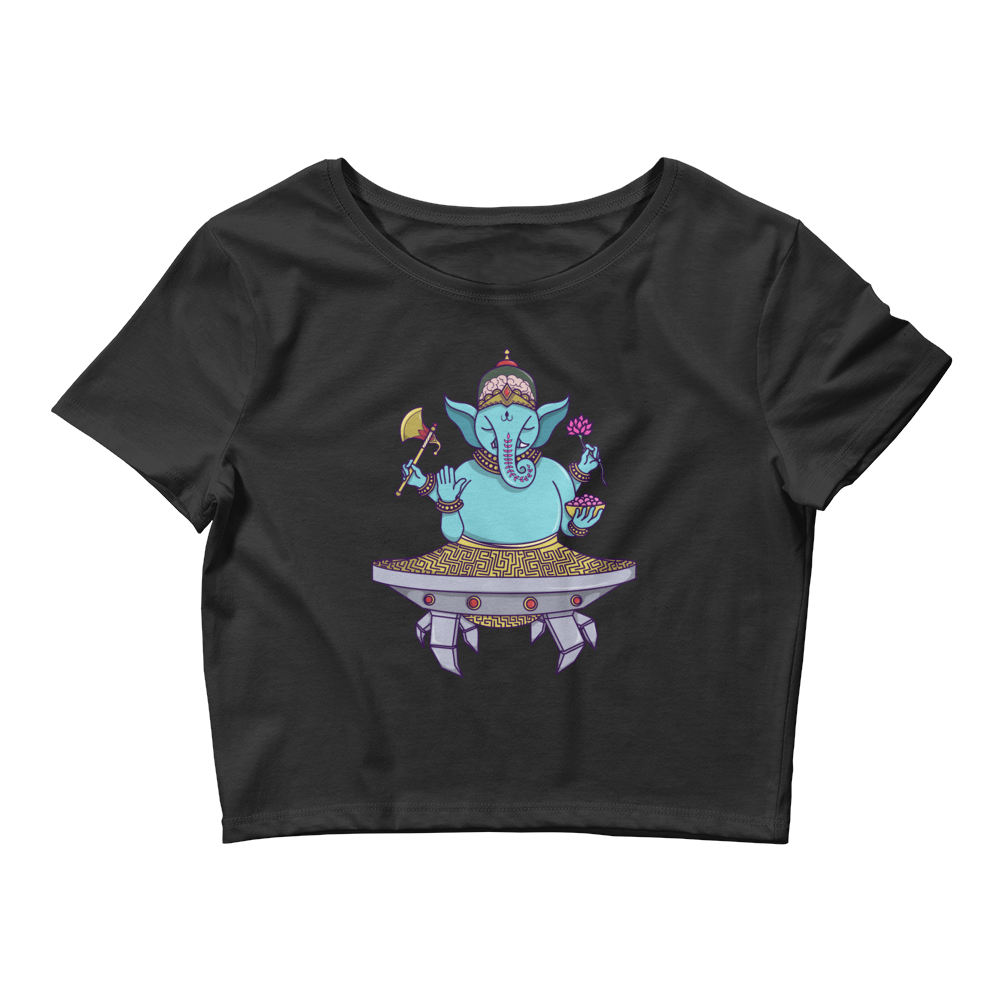 Ganesha Mech Graphic Crop Tee