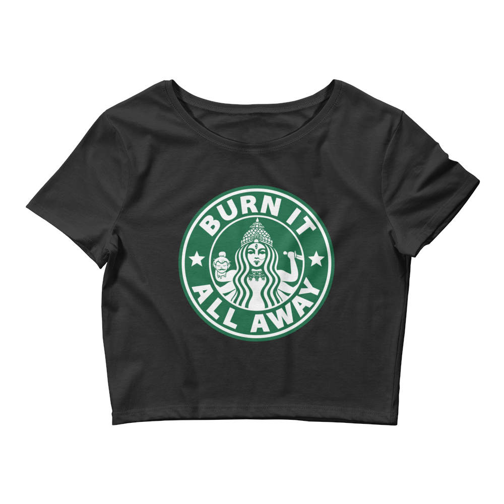 Burn It All Away Crop Tee