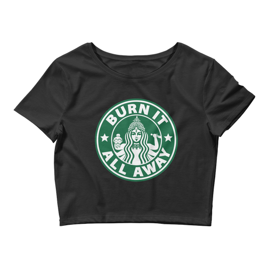 Burn It All Away Crop Tee