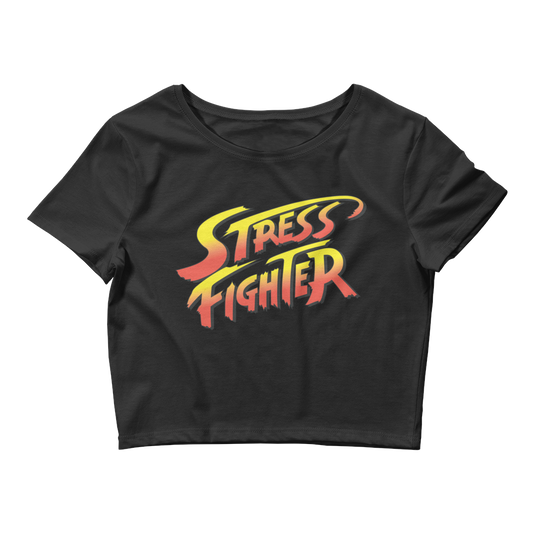 Stress Fighter Graphic Crop Tee