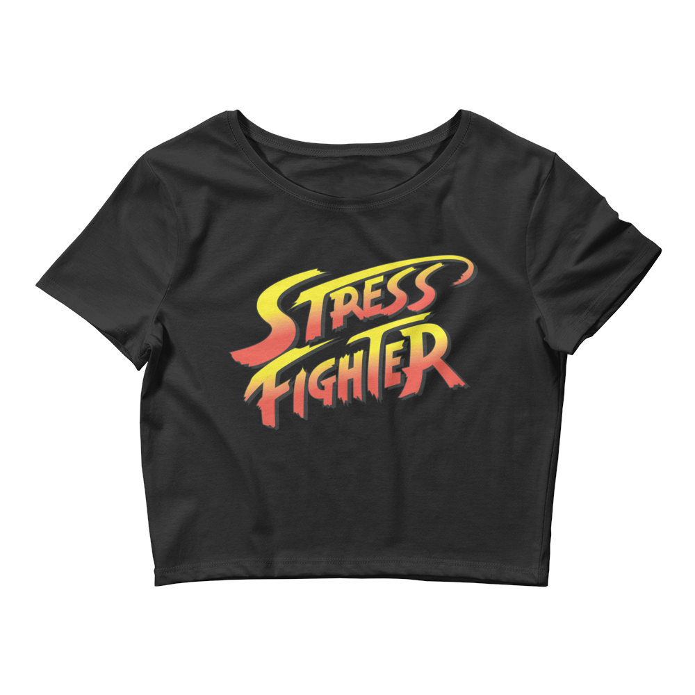 Stress Fighter Graphic Crop Tee