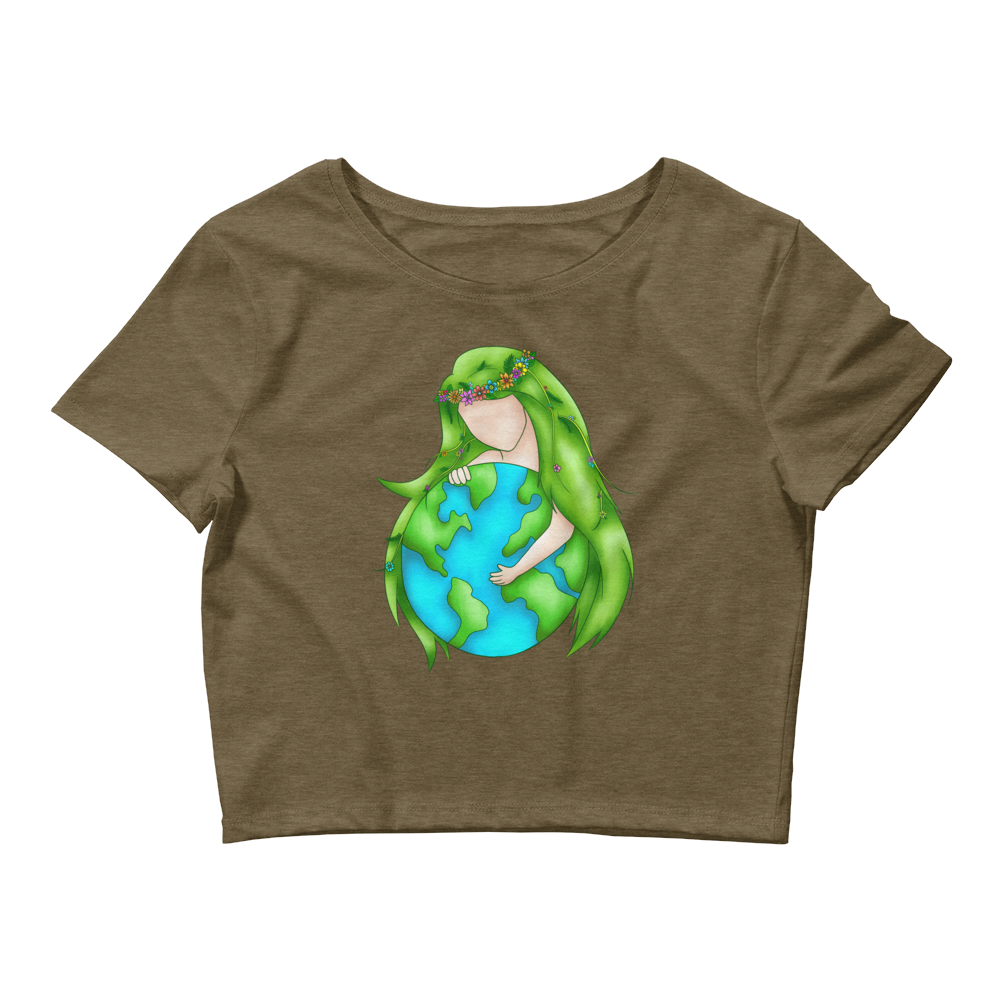 Thanks to its fabric weight and composition, this Shroom Beach crop tee is light, stretchy, and comfortable for everyday wear.