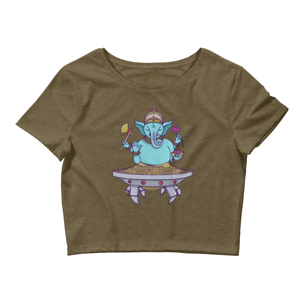 Ganesha Mech Graphic Crop Tee