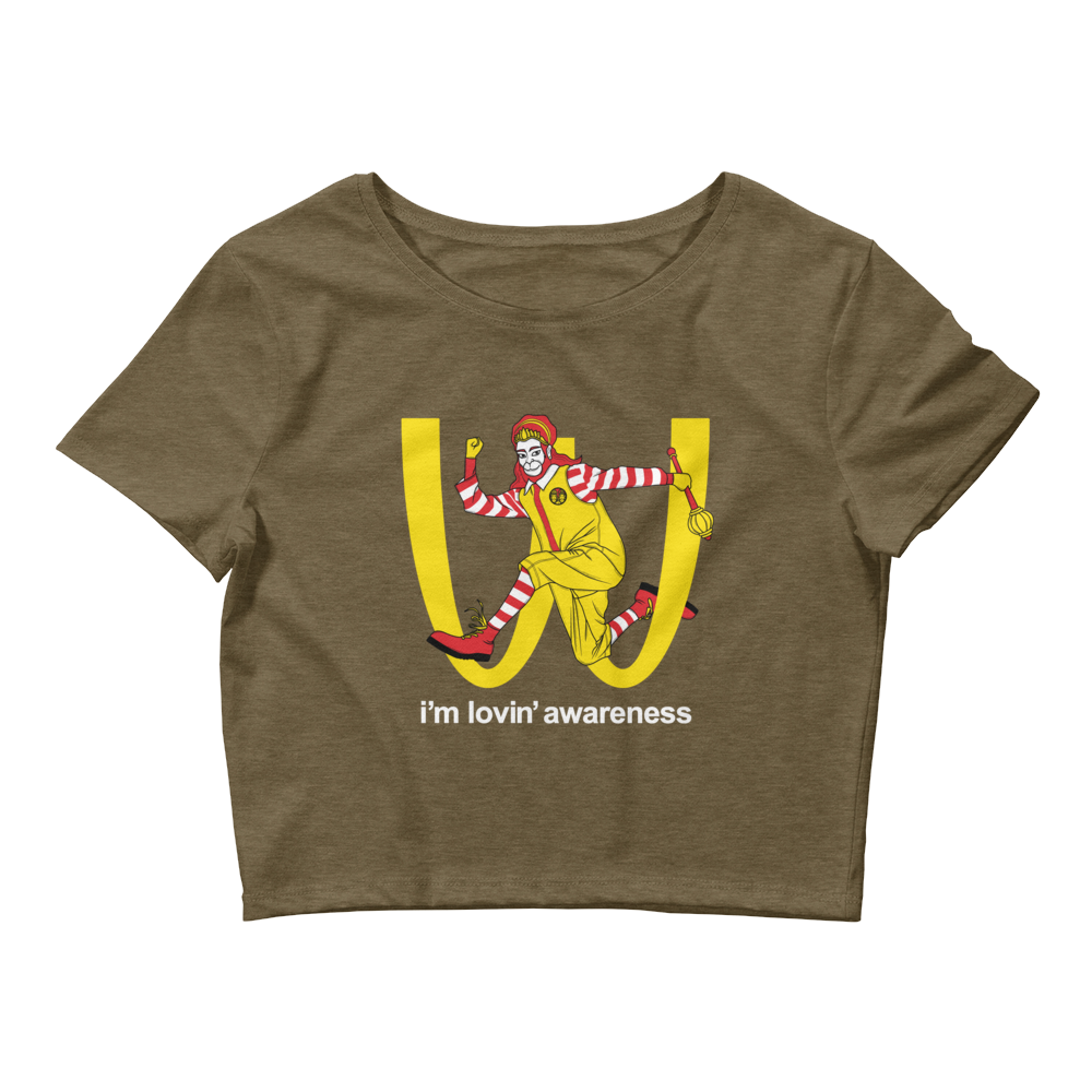 I'm Lovin' Awareness Graphic Crop Tee