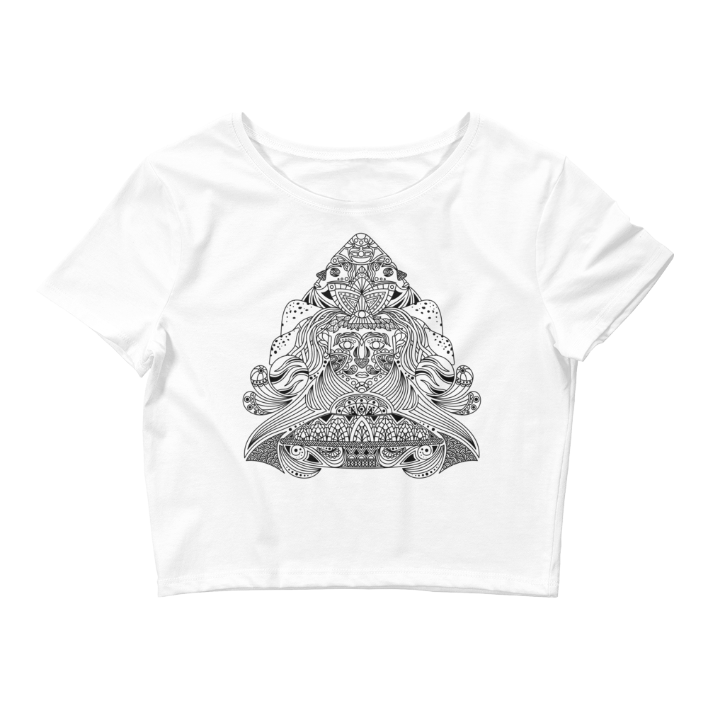 Thanks to its fabric weight and composition, this Shroom Beach crop tee is light, stretchy, and comfortable for everyday wear.