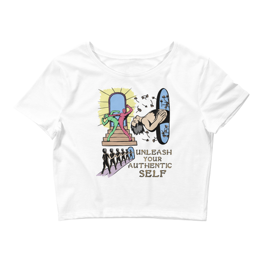 Thanks to its fabric weight and composition, this Shroom Beach crop tee is light, stretchy, and comfortable for everyday wear.