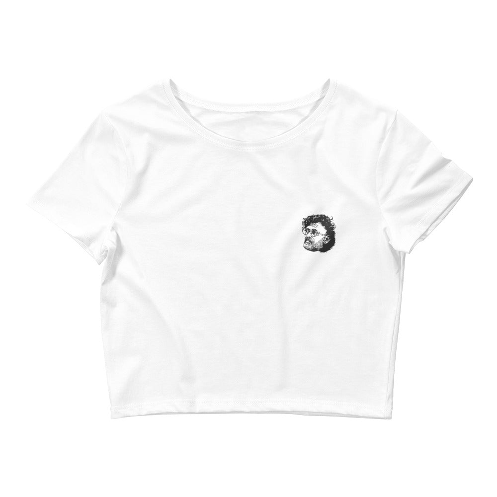 Terrence McKenna Embroidery Graphic Crop Tee