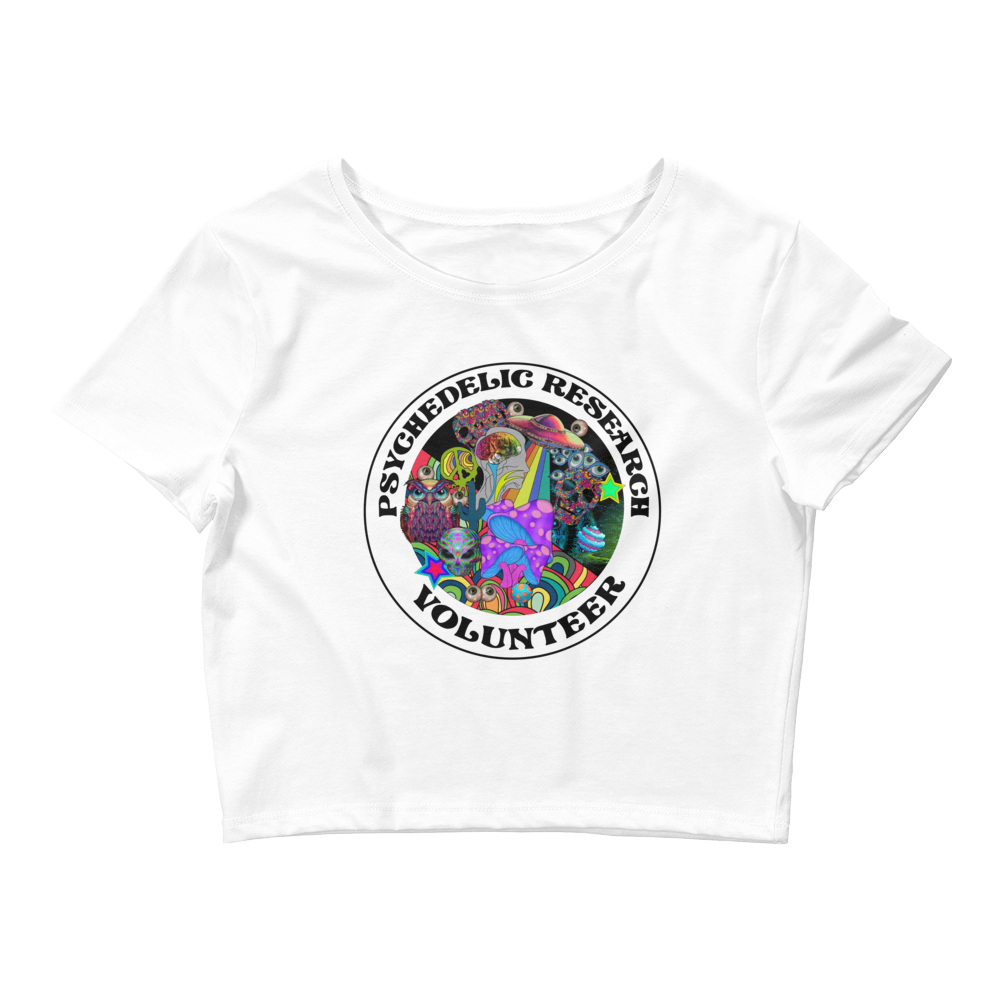 Research Volunteer Graphic Crop Tee