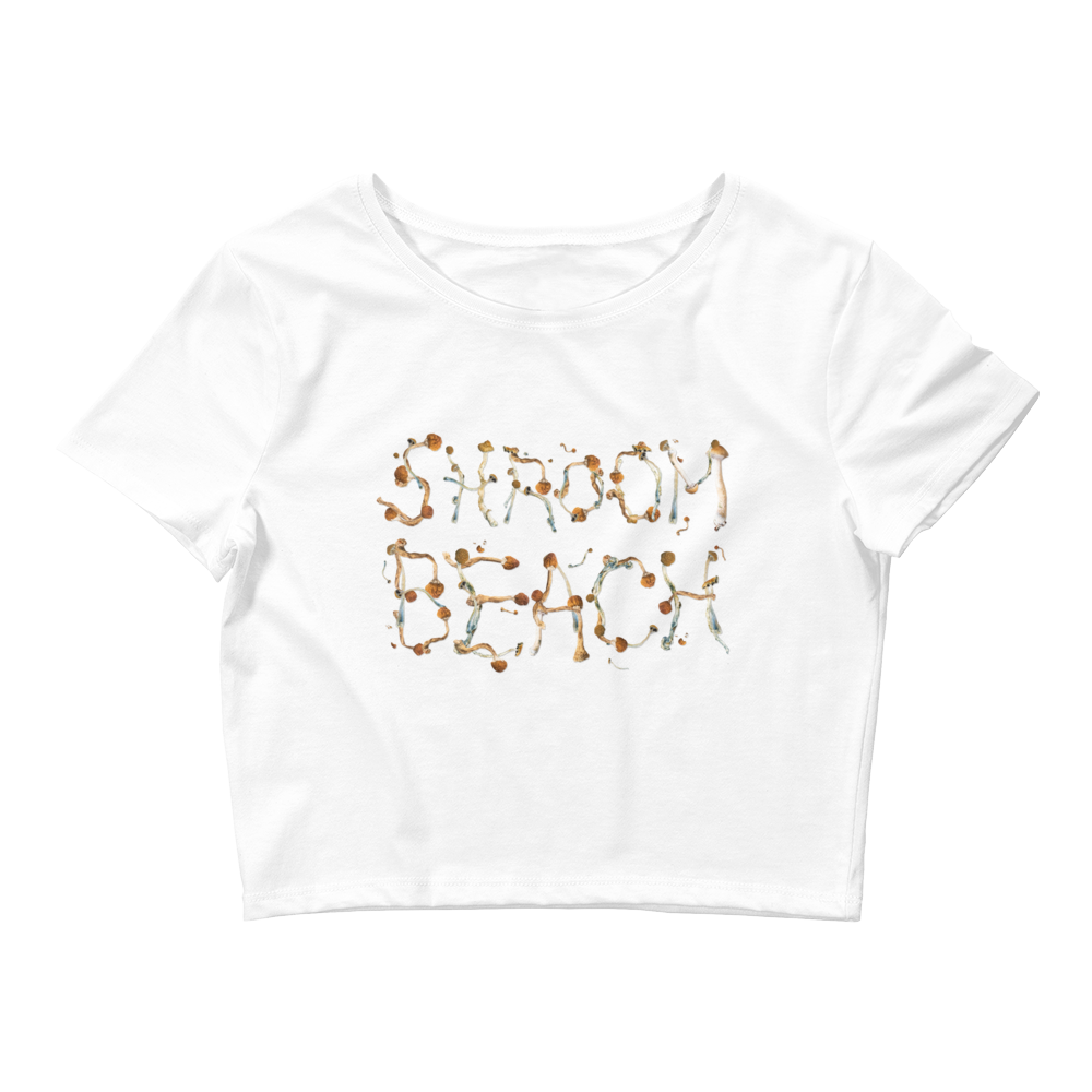 Shroom Beach Psi~ Graphic Crop Tee