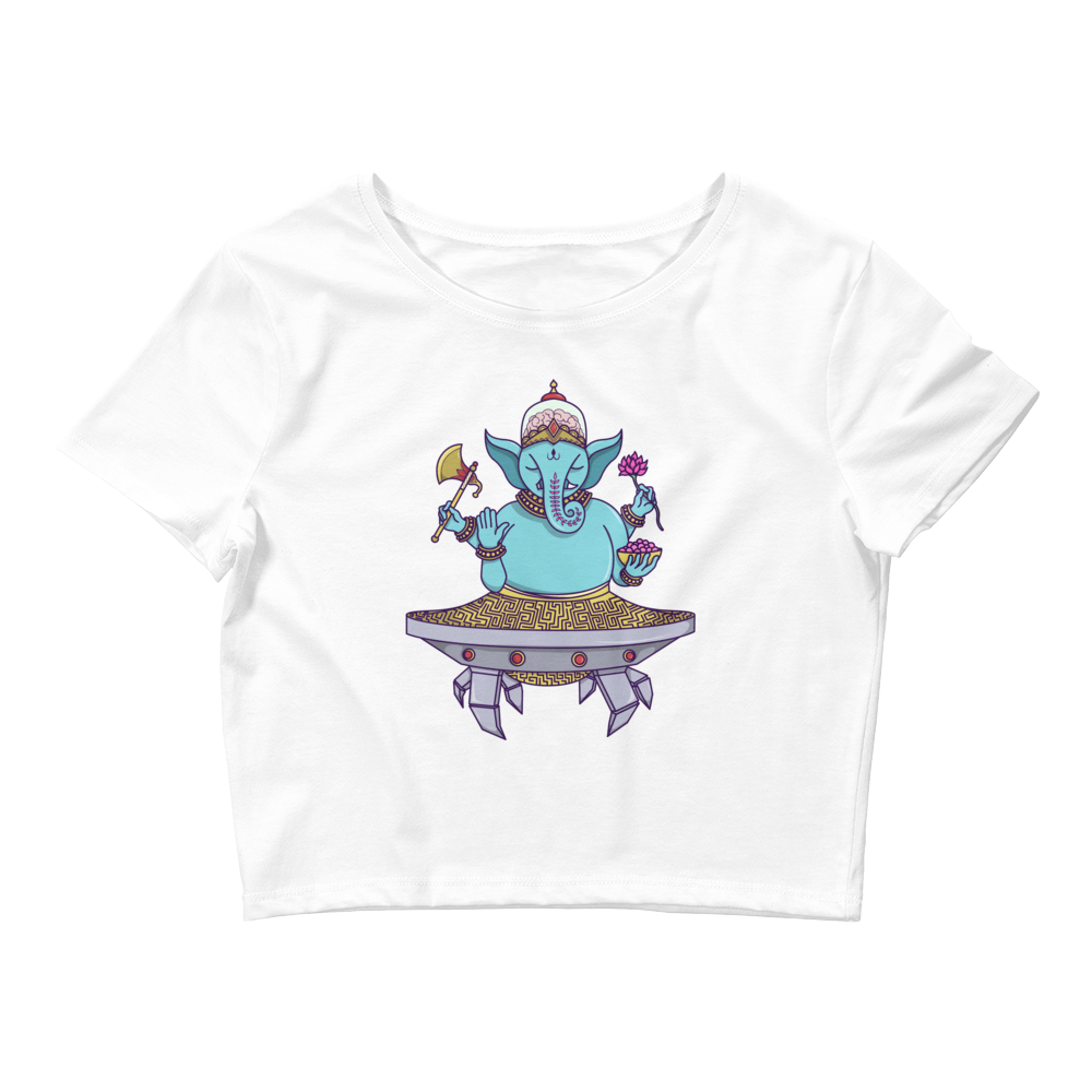 Ganesha Mech Graphic Crop Tee