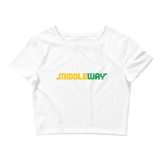 Middle Way Graphic Crop Tee