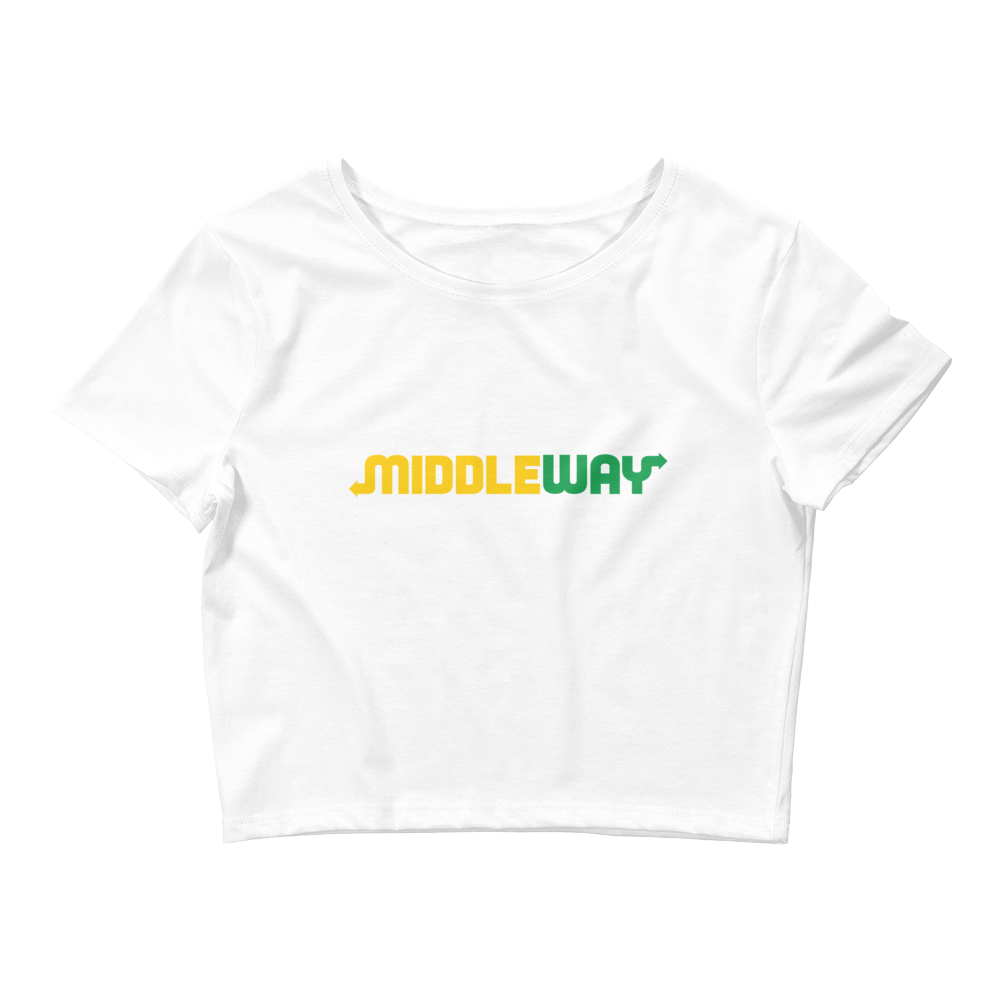 Middle Way Graphic Crop Tee