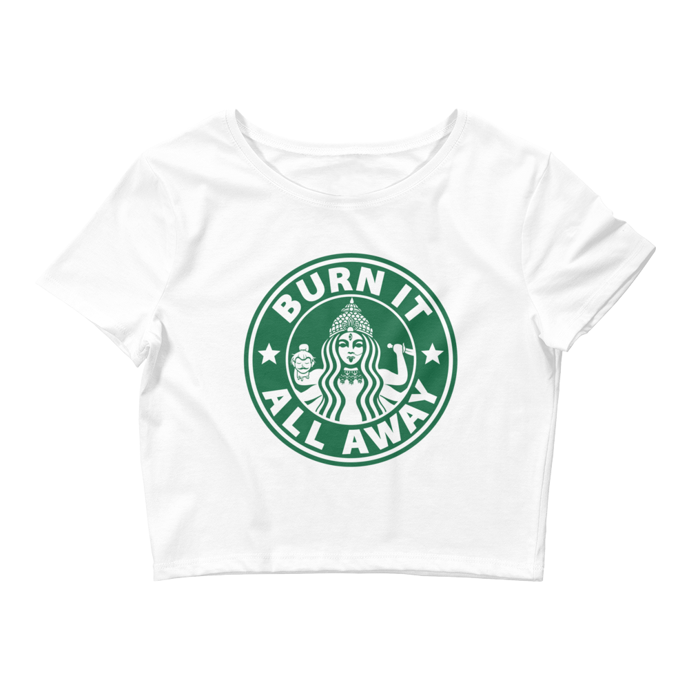 Burn It All Away Crop Tee