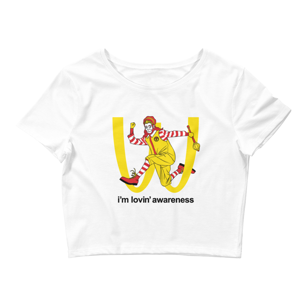 I'm Lovin' Awareness Graphic Crop Tee