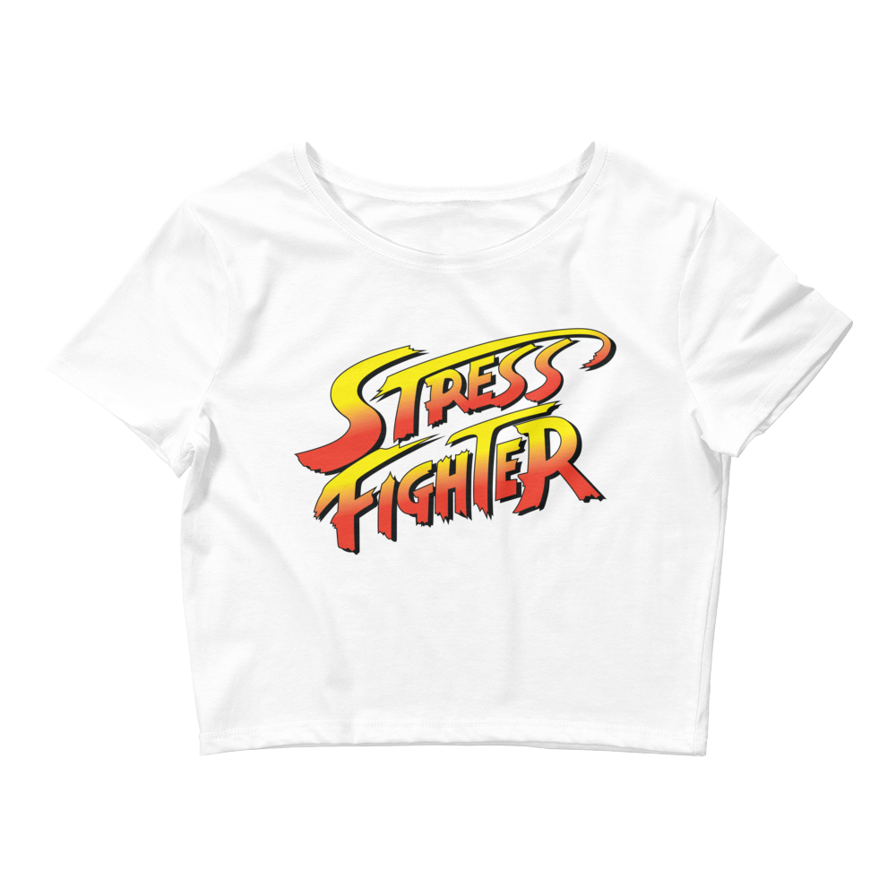 Stress Fighter Graphic Crop Tee