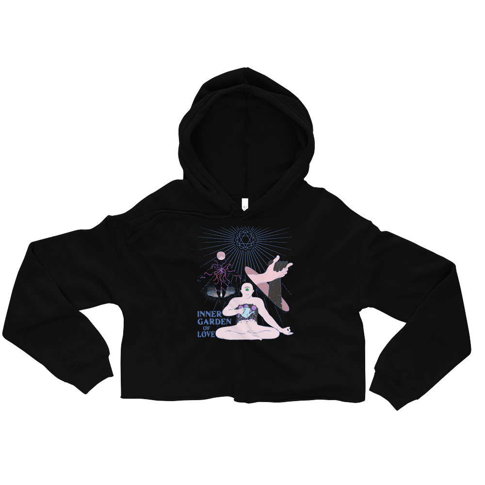 Inner Garden Of Love Graphic Crop Hoodie