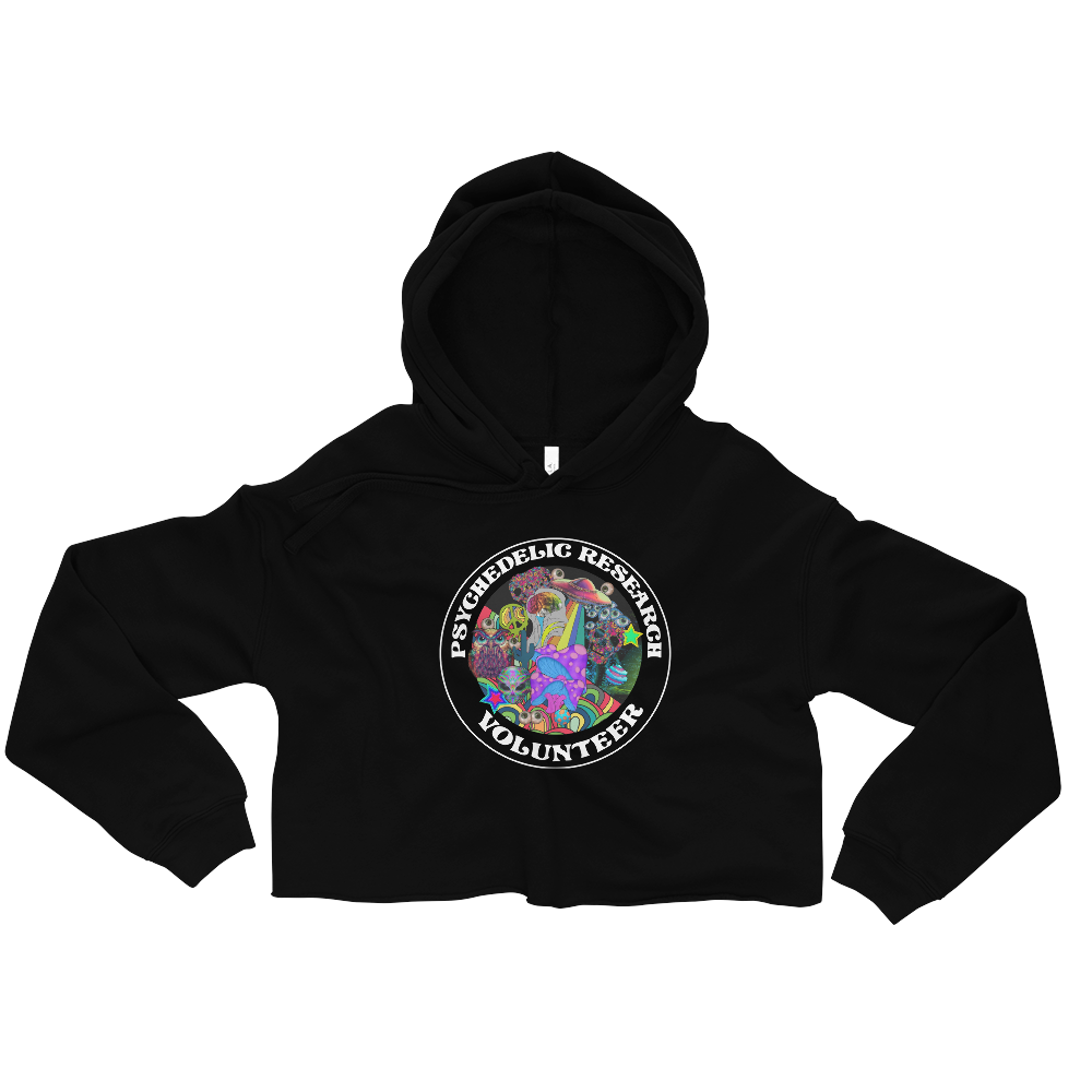 Research Volunteer Graphic Crop Hoodie