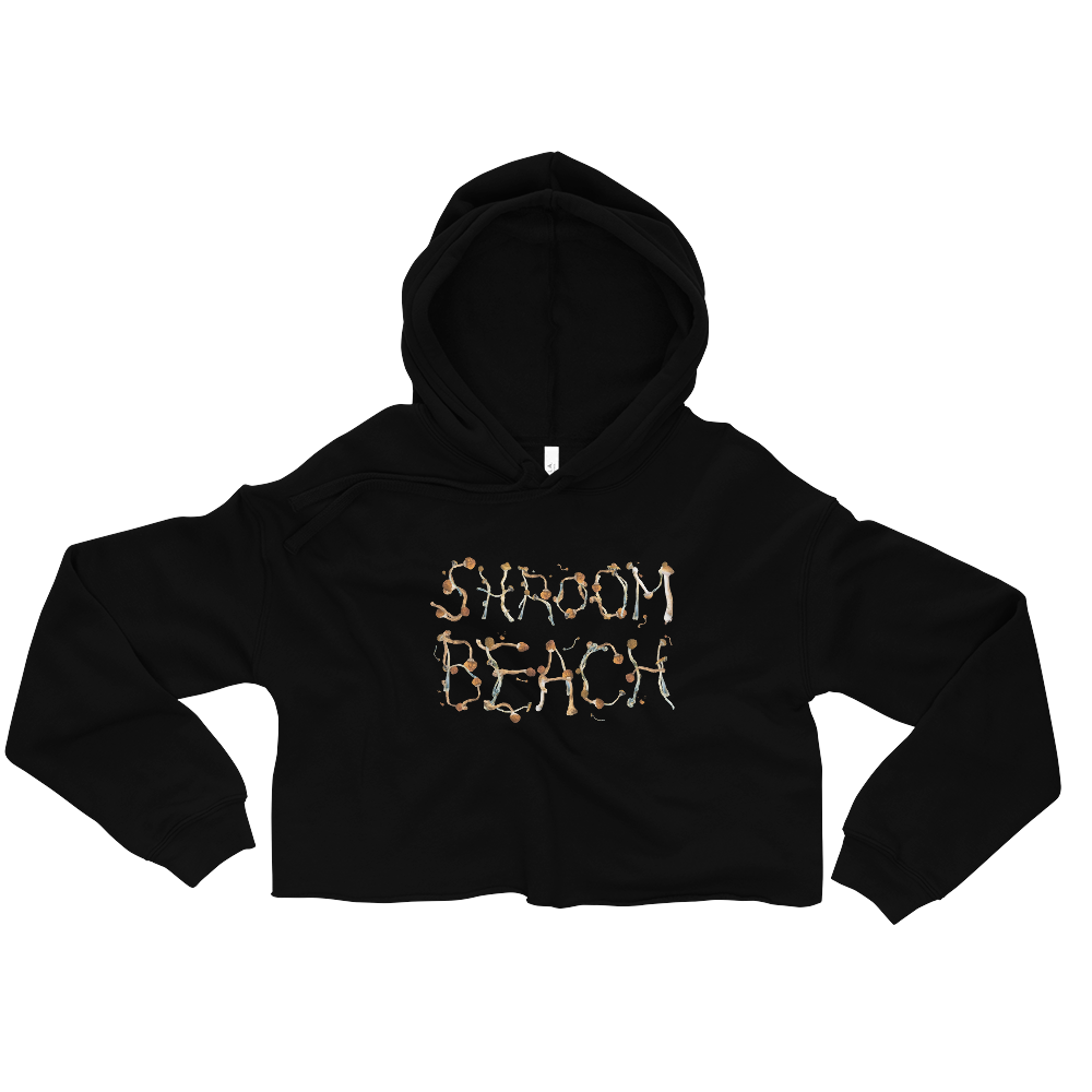 Shroom Beach Psi~ Graphic Crop Hoodie