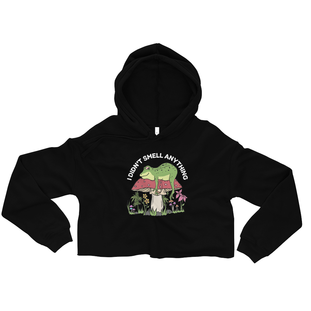 I Didn't Smell Anything Graphic Crop Hoodie