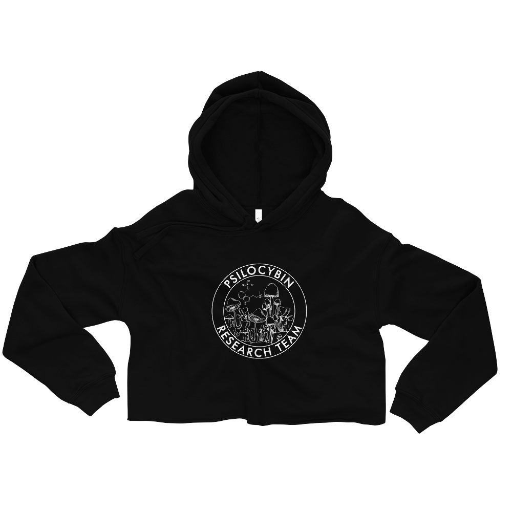 Research Team Graphic Crop Hoodie