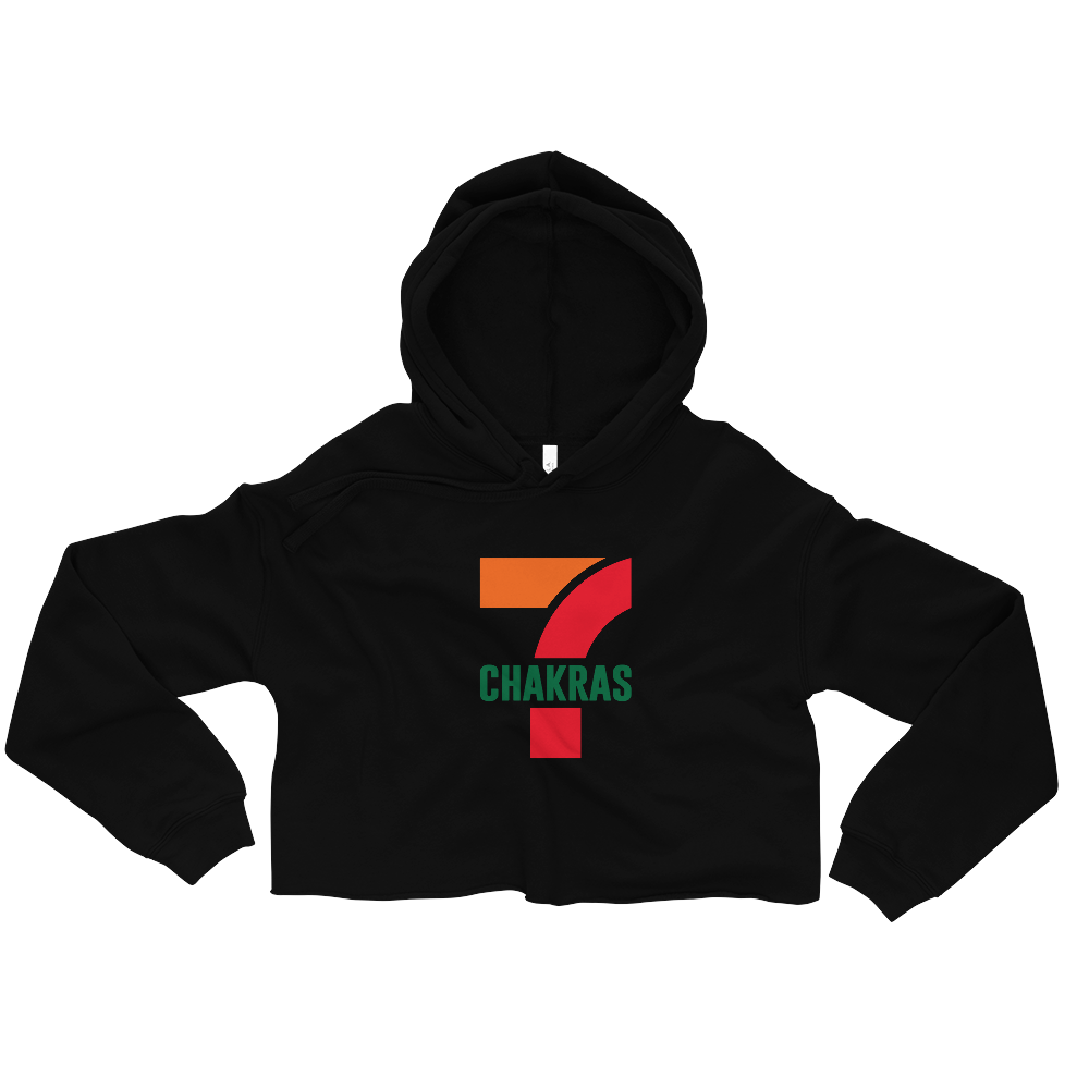 7 Chakras Graphic Crop Hoodie