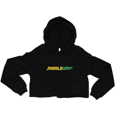 Middle Way Graphic Crop Hoodie