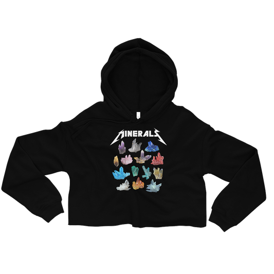 Minerals Graphic Crop Hoodie