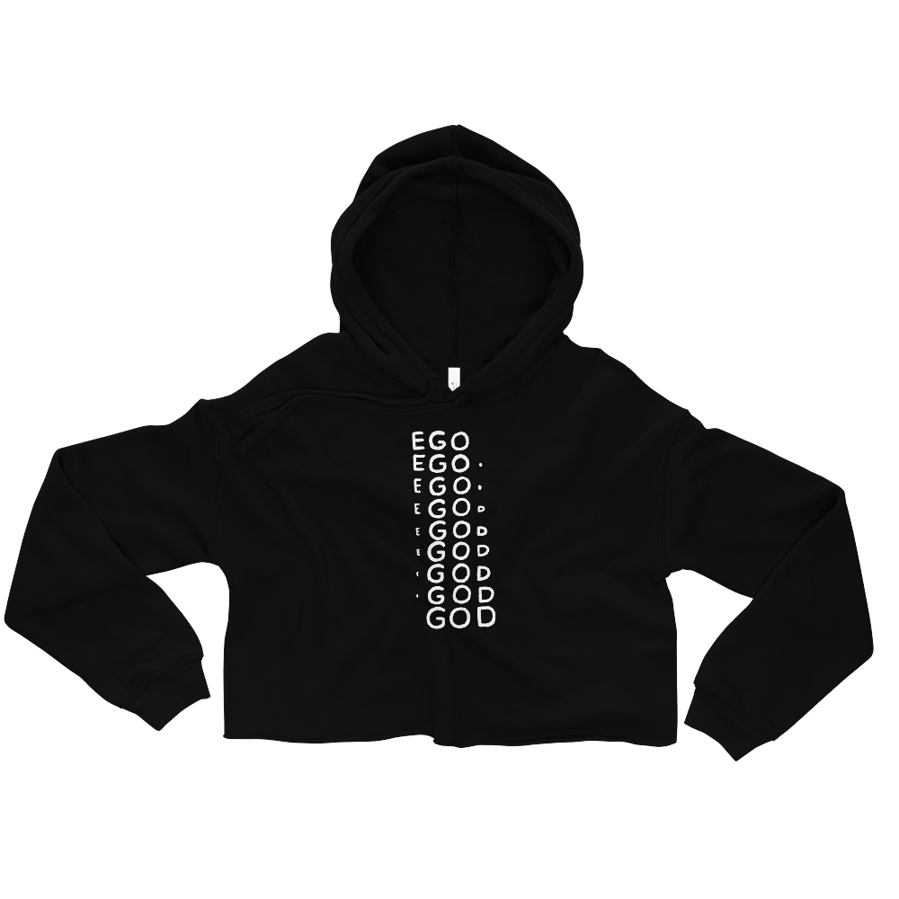 Ego Graphic Crop Hoodie