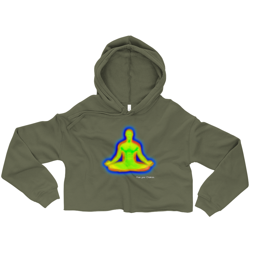 Free Your Chakras Graphic Crop Hoodie