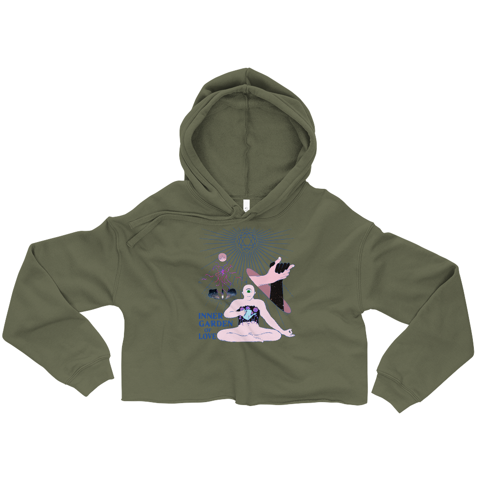 Inner Garden Of Love Graphic Crop Hoodie