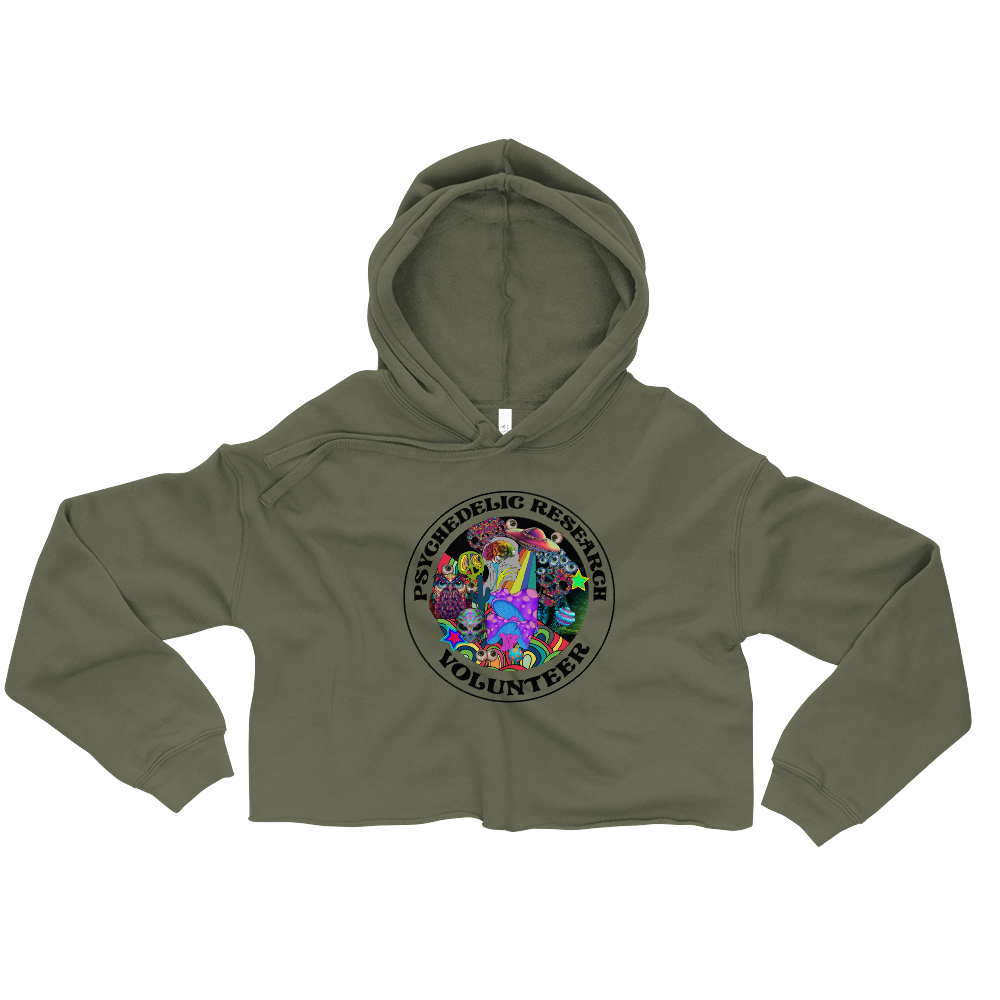 Research Volunteer Graphic Crop Hoodie