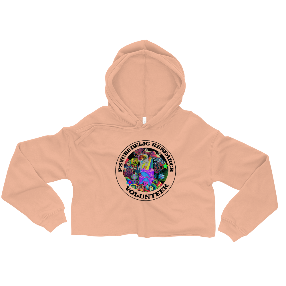 Research Volunteer Graphic Crop Hoodie