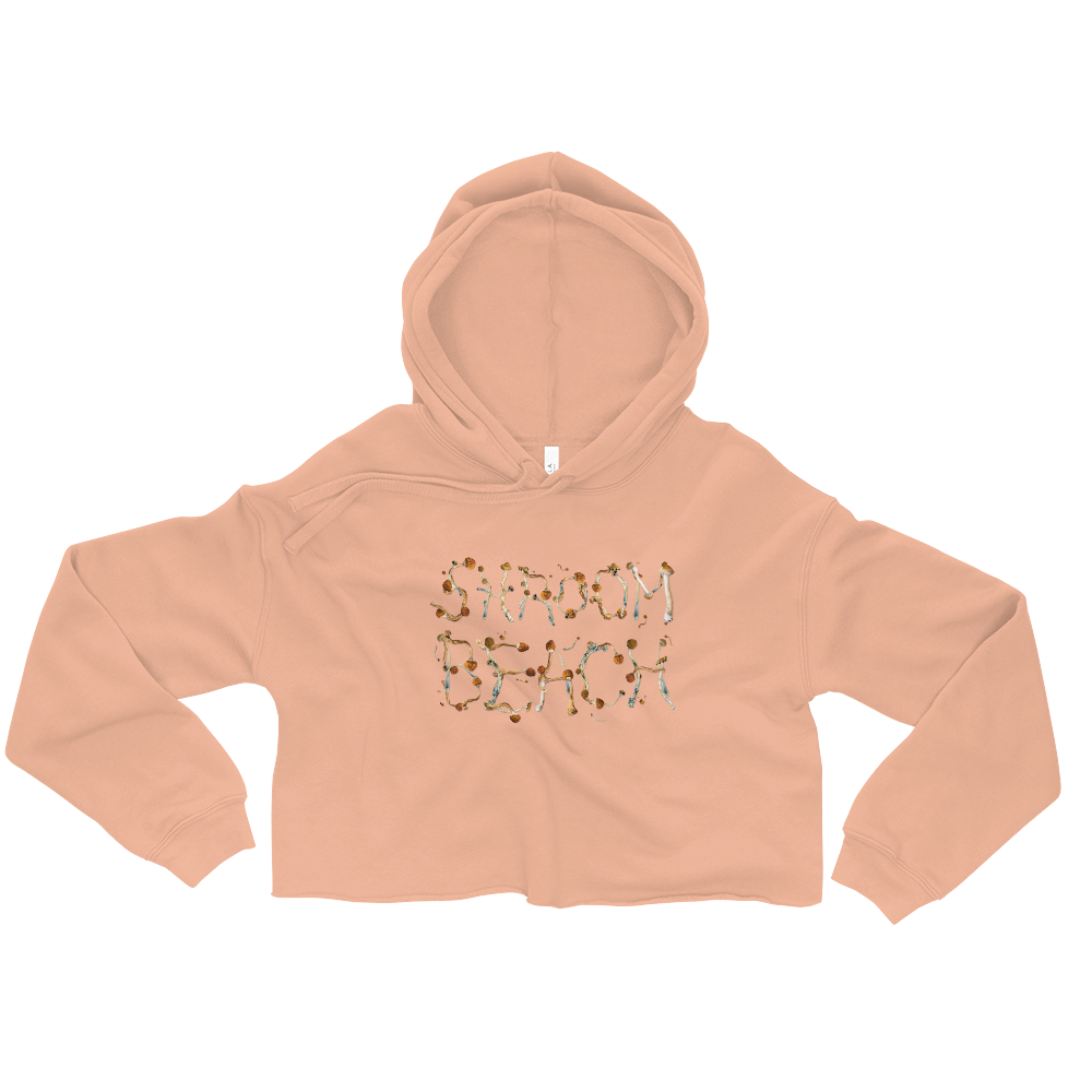 Shroom Beach Psi~ Graphic Crop Hoodie