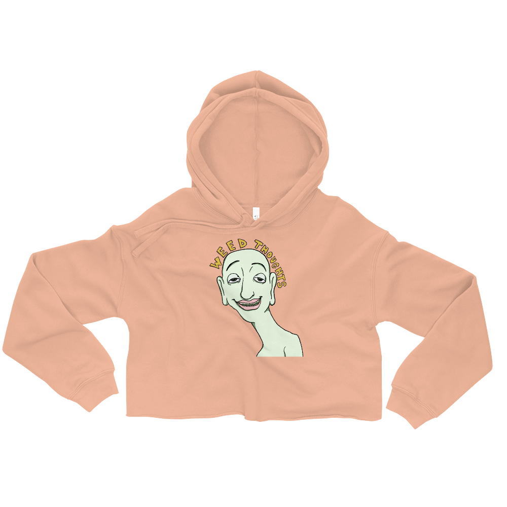 Thoughts Graphic Crop Hoodie