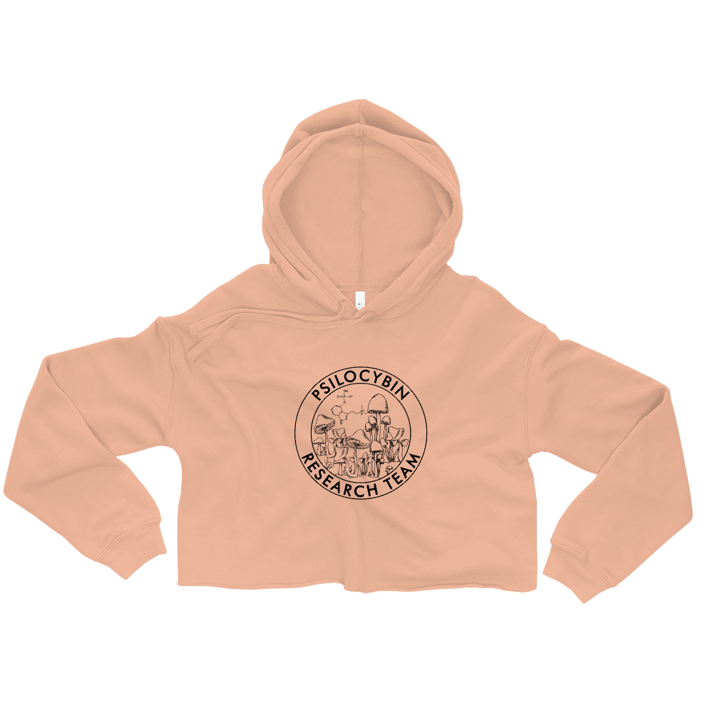 Research Team Graphic Crop Hoodie