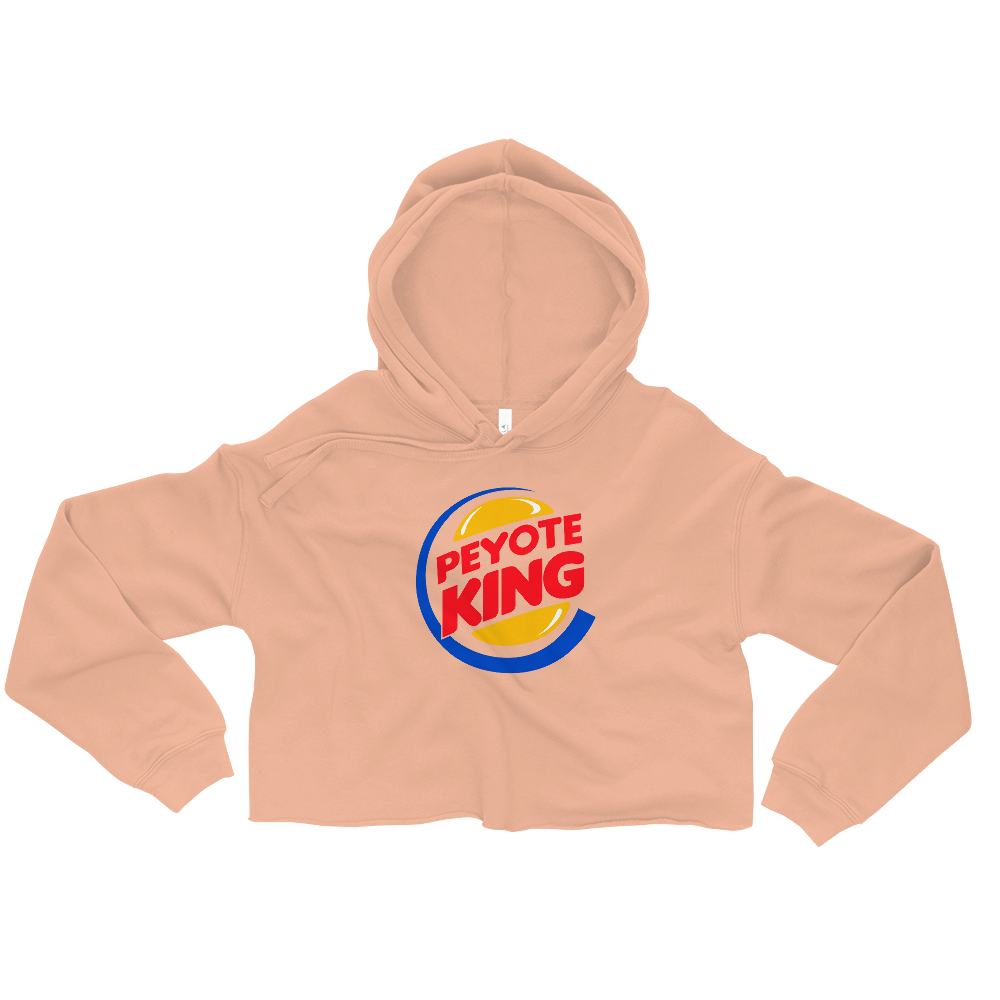 Peyote King Graphic Crop Hoodie