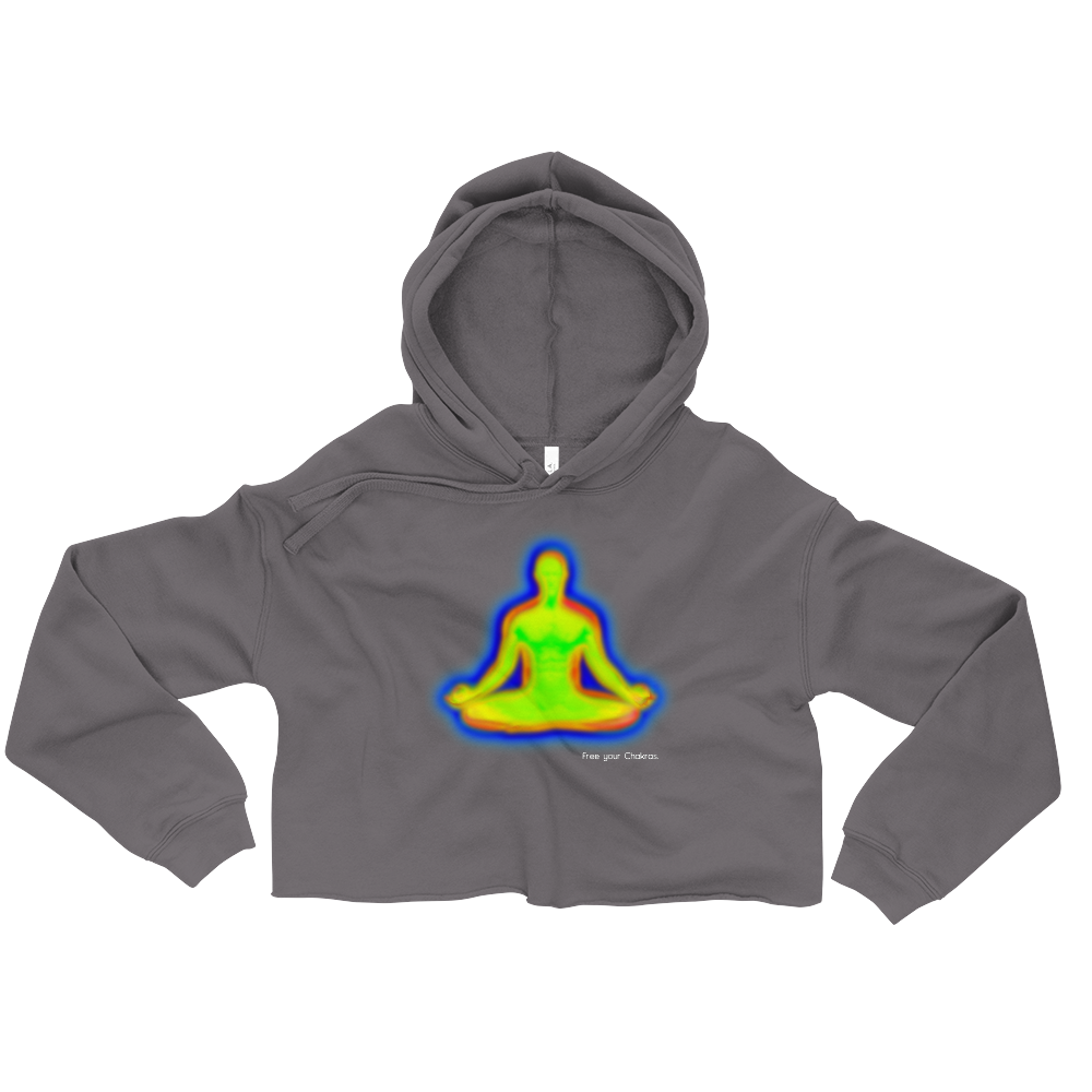 Free Your Chakras Graphic Crop Hoodie