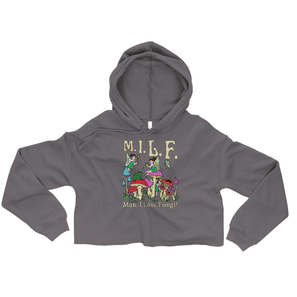 M.I.L.F Graphic Crop Hoodie