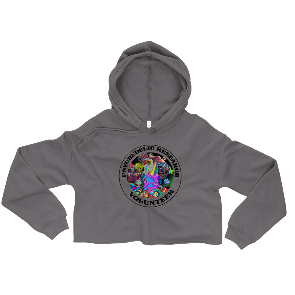 Research Volunteer Graphic Crop Hoodie