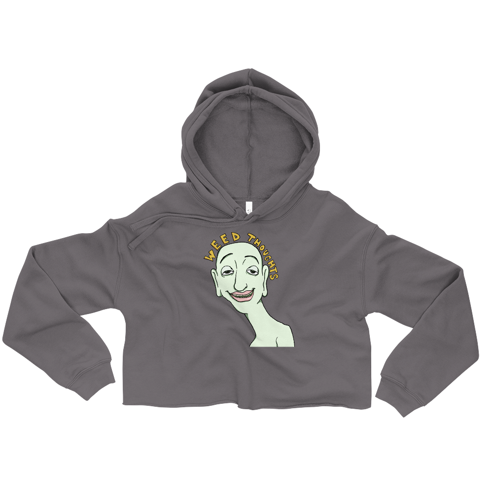 Thoughts Graphic Crop Hoodie