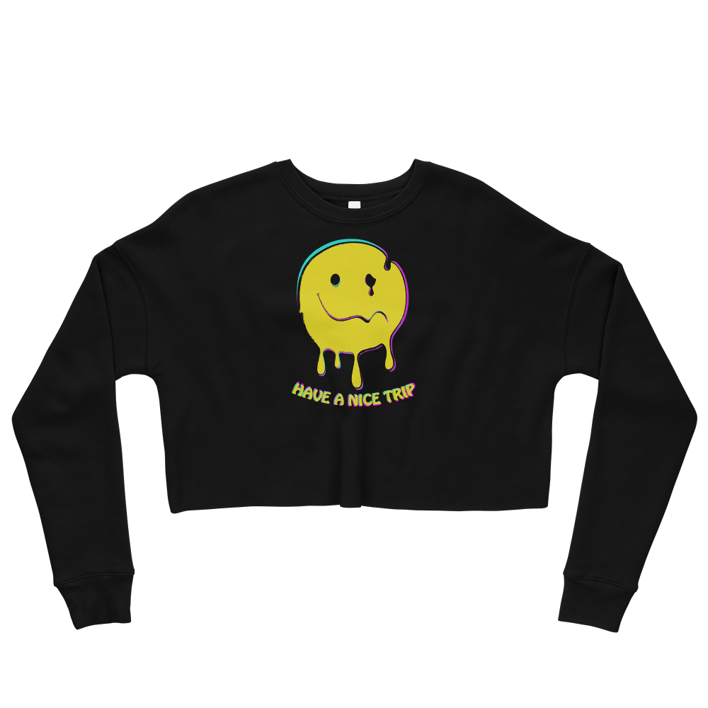 This Shroom Beach fleece cropped sweatshirt is the way to go to look fashionable while feeling perfectly comfy.